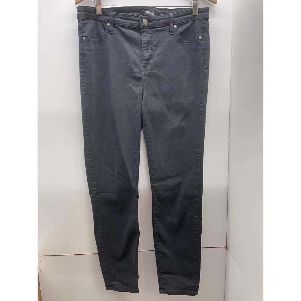 Buffalo David Bitton Hanna High Rise Soft Stretch Skinny Jeans Black Size 12/32